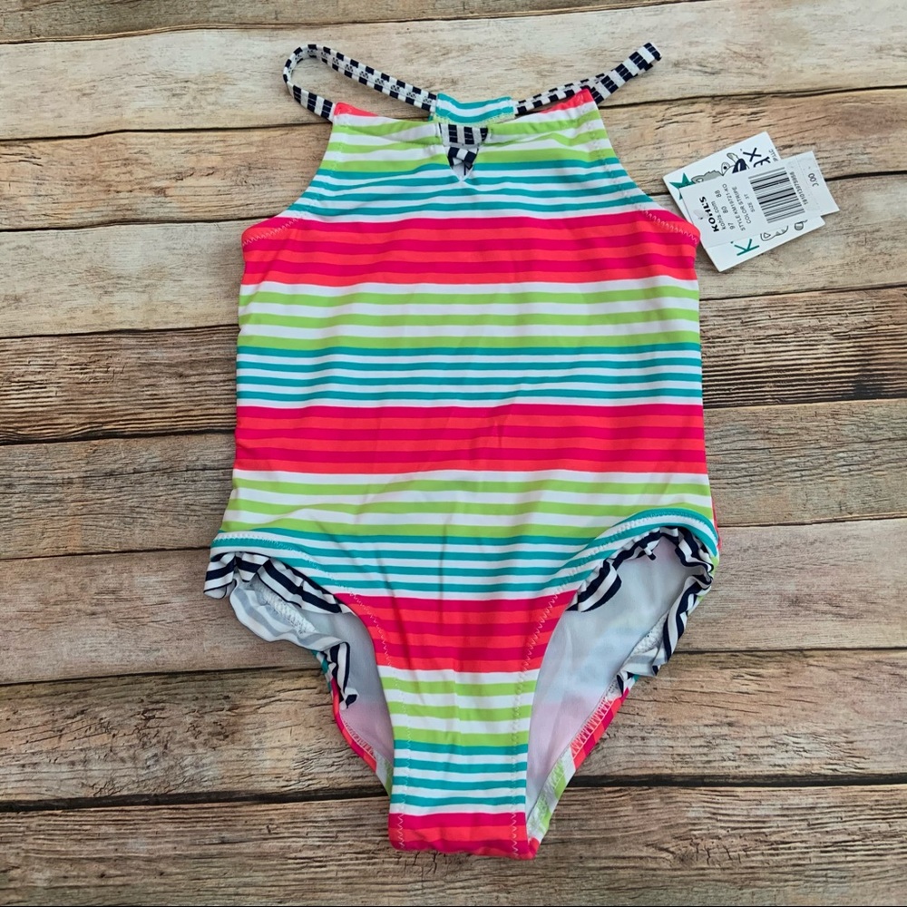 NWT Kiko & Max Striped Swimsuit